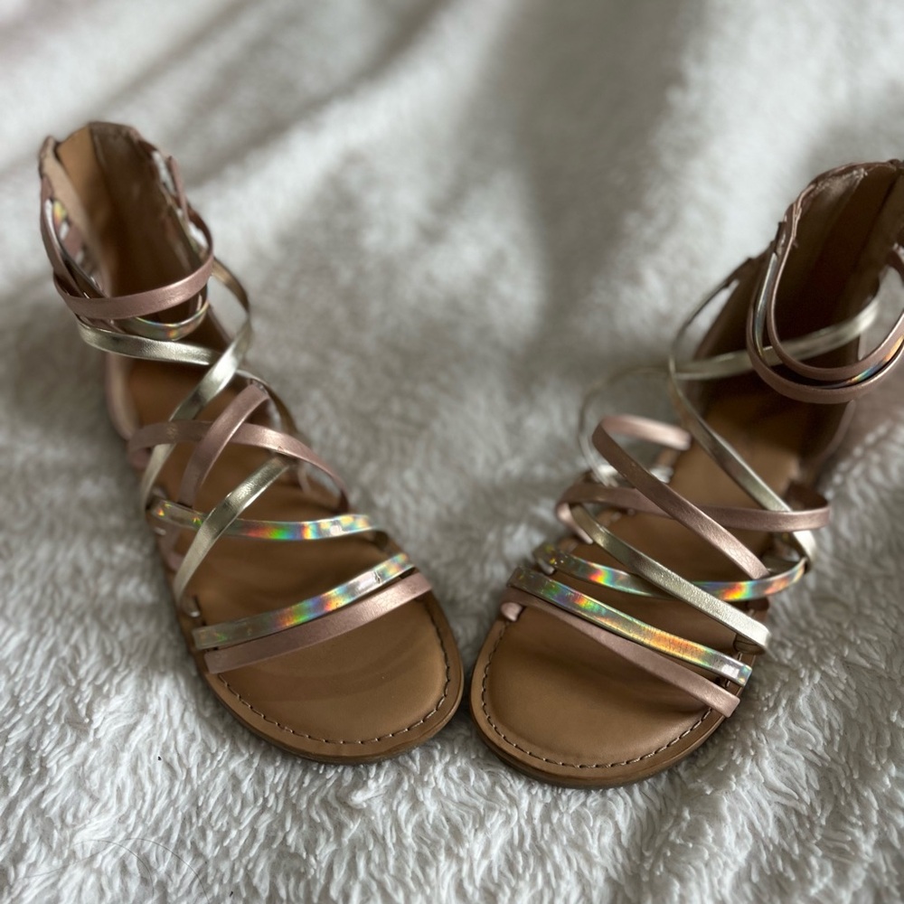 Stylish Multi-Color Strappy Sandals